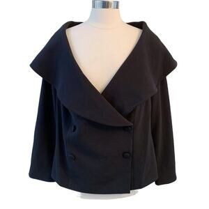 ELOQUII Dramatic Collar Double Breasted Jacket Blazer 16
